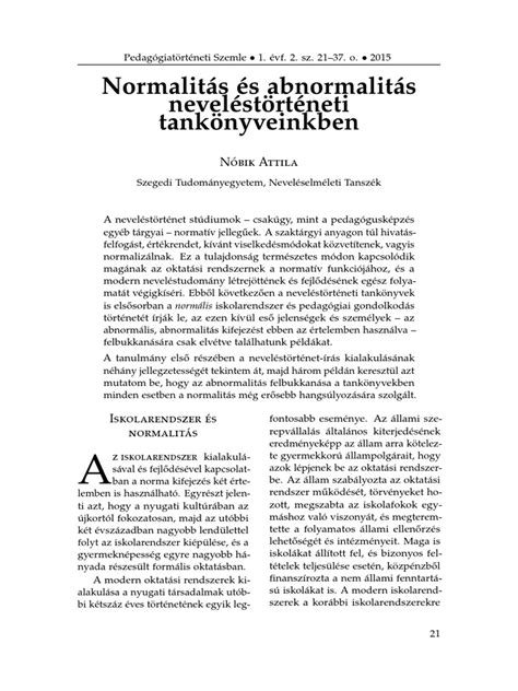 A normalitás és abnormalitás spektruma