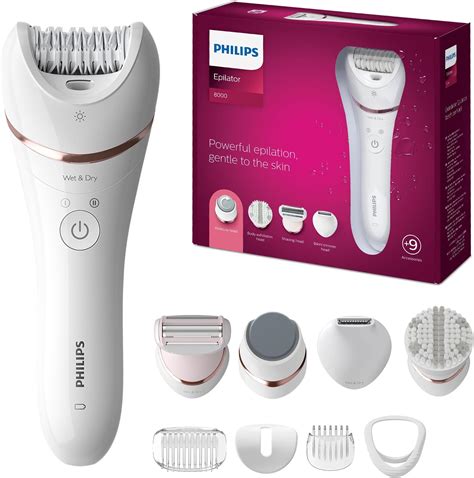 Philips Epilator Series 9000 being used illustration