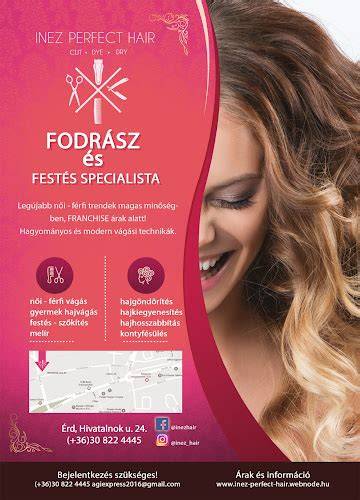 Infografika: Inez Perfect Hair szolgáltatások áttekintése