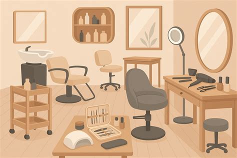 Különböző fodrászkellékek