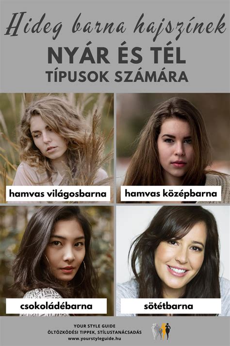 Barna hajszínek ősszel infografika