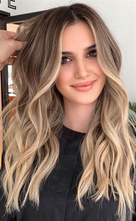 Hajfestés balayage vizuális átmenetek
