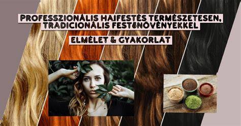 természetes hajfestés infografika
