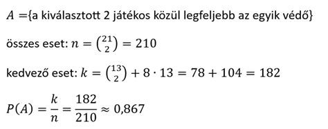 Valószínűségszámítás szimbólumok