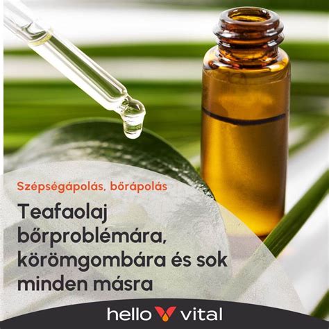 Illusztráció a teafaolaj jótékony hatásairól