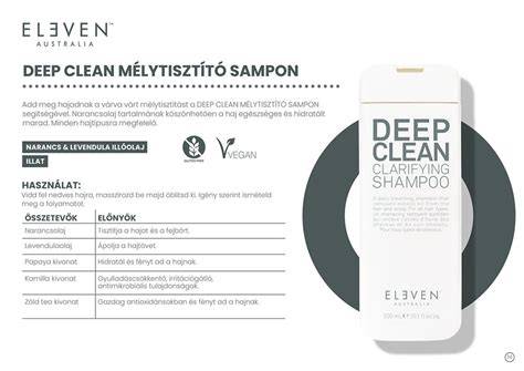 Deep Clean hajápolás infografika
