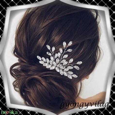 Esküvői hajdíszek rövid hajra