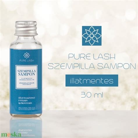 A szempillasampon összetevőinek illusztrációja