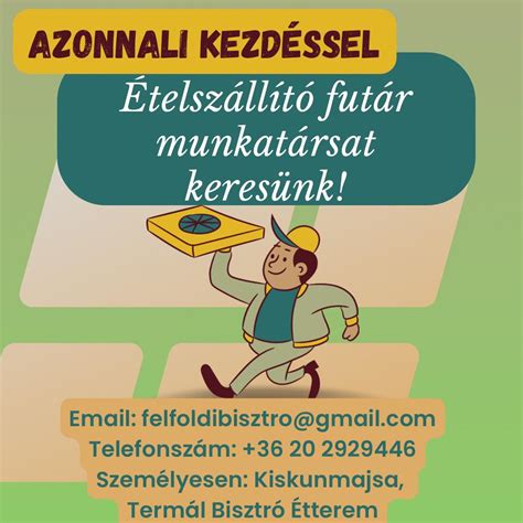 Azonnali futár érkezik