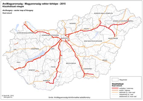 magyar úthálózat térkép