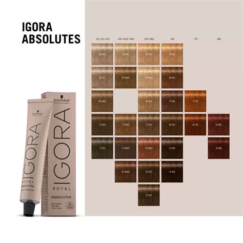 Schwarzkopf Professional IGORA hajfestékek színpalettája