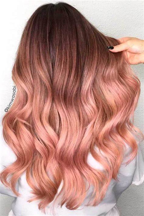 rose gold hair color infographic