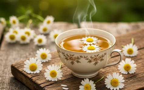 Kamillavirágok és kamillatea
