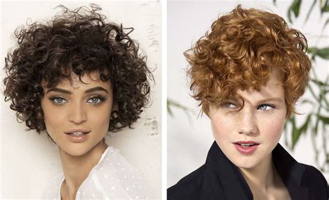 rövid alul felnyírt frizura göndör hajból