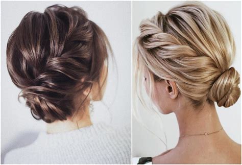 Félhosszú haj konty