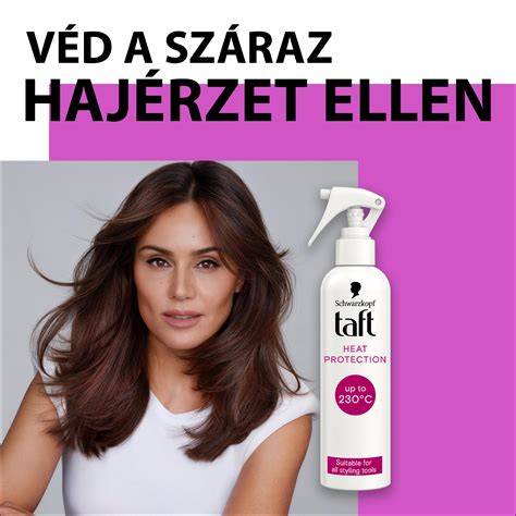 Hővédő spray és hajformázó eszközök alkalmazása