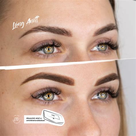 Szemöldök tetoválás előtte-utána