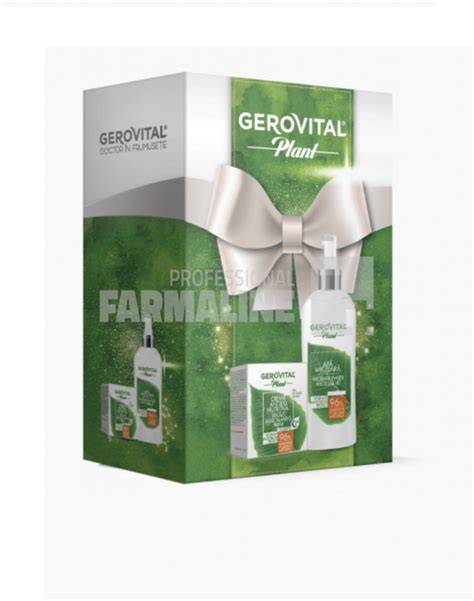 Gerovital Plant termékcsomagolás vizuális áttekintés
