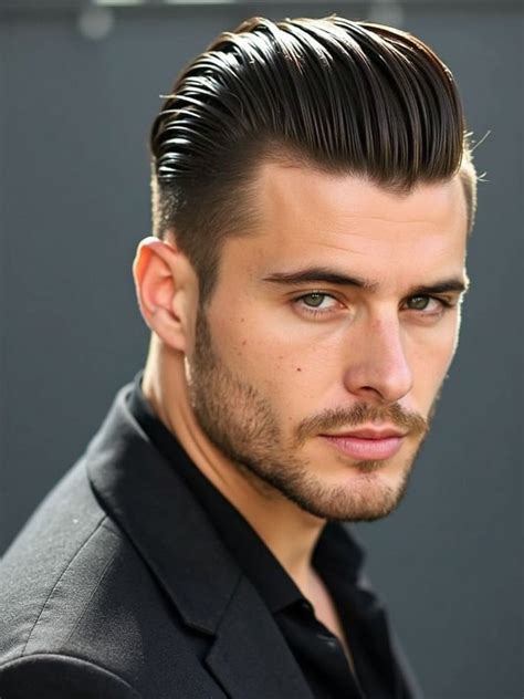 Slicked-Back hajvágás