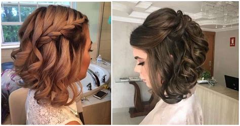 Fonott alkalmi frizura vállig érő hajra