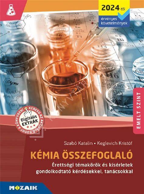Kémiai összetevők vizuális összefoglaló diagram