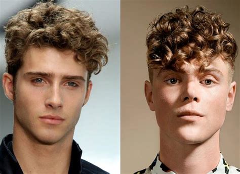 Férfi undercut frizura göndör hajjal