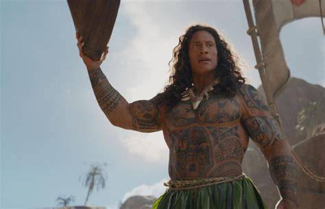 Dwayne Johnson hosszú hajú megjelenése a Vaiana előzetesében