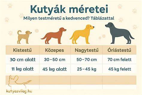 Infografika: uszkár méretek és fajtastandard