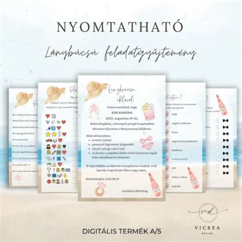 lánybúcsú feladatok lufi és borotválás vizuális összefoglaló