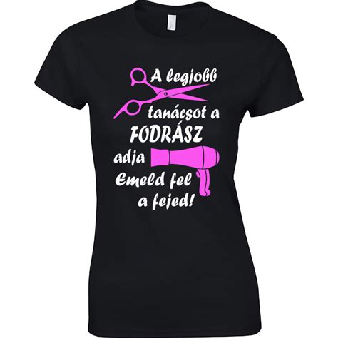 Fodrász póló Maxima logóval