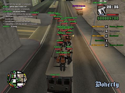 GTA San Andreas Multiplayer szerver lista