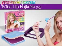lila hajkréta alkalmazása tincsen