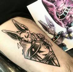 dragon ball tetoválás sziluett és energia