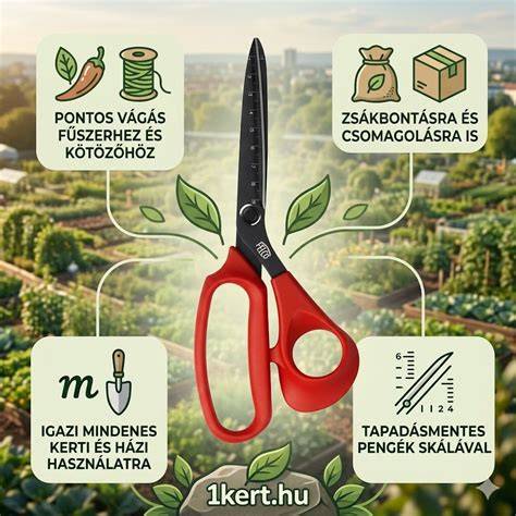 Ízlést és funkciót összhangoló illusztráció az offset olló ergonomikus kialakításáról és a konvex vágóélről