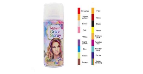 színes hajtőfedő spray