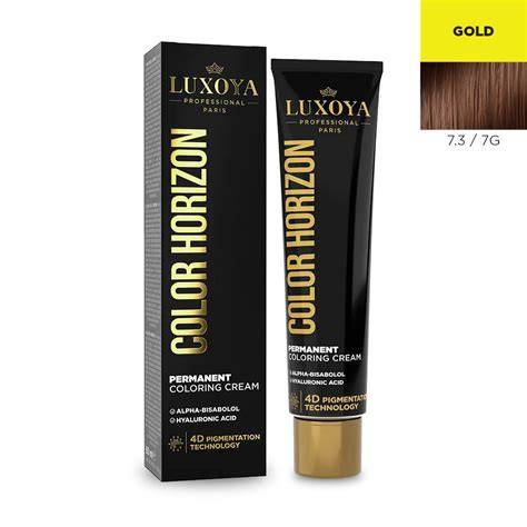 Infografika: barna hajszínek skálája és a Luxoya Color Horizon palettája