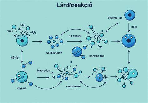 Diagram: Polarizált fény és biostimulációs láncreakció