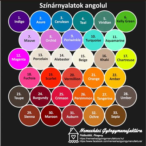 Különböző lila árnyalatok