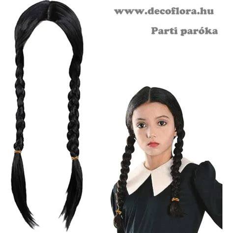 Hajparóka Addams Wednesday copfos részletei
