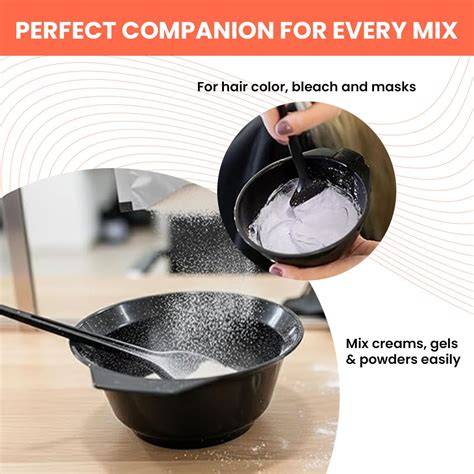 image of professional hair dye mixing and application