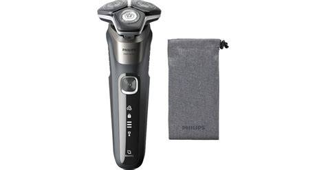 Infografika: Philips Series 5000 előnyei - nedves és száraz használat, 360° fejek, SkinIQ
