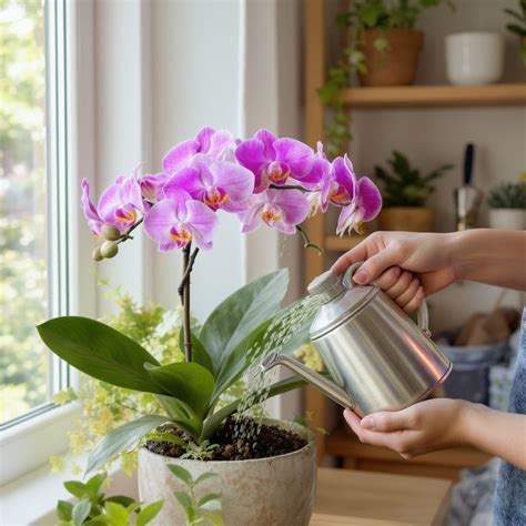 orchidea öntözés ábrázolás vizuális útmutatóhoz