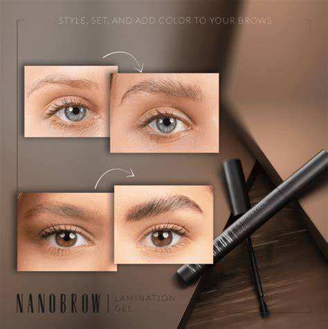 Nanobrow Lamination Gel három színben és átlátszó változatban