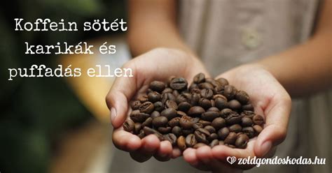 Koffeines és növényi összetevők illusztrációja