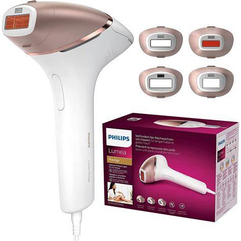 Philips Lumea Prestige tartozékok és formák szemléltetése