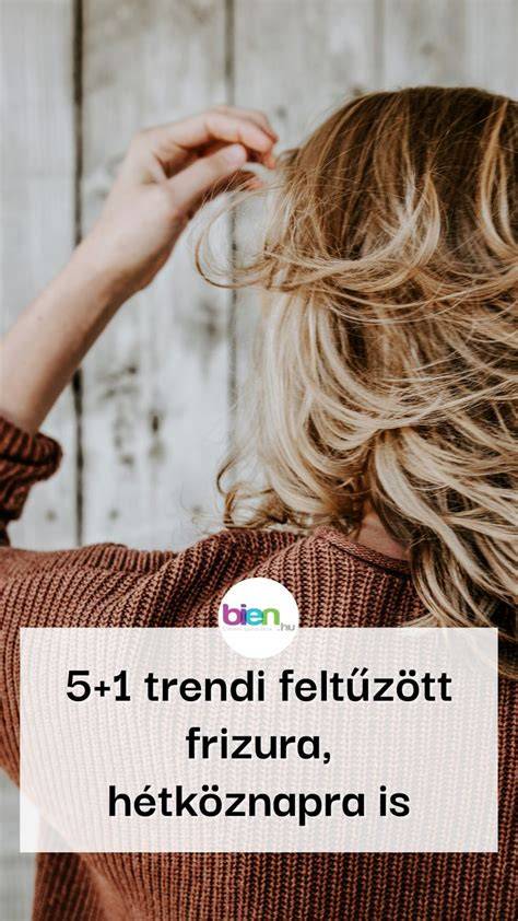 Félig feltűzött frizura tutorial přímo infographic