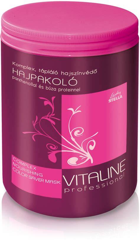 Lady STELLA Vitaline Tápláló Hajszínvédő Pakolás üveg és krém struktúra