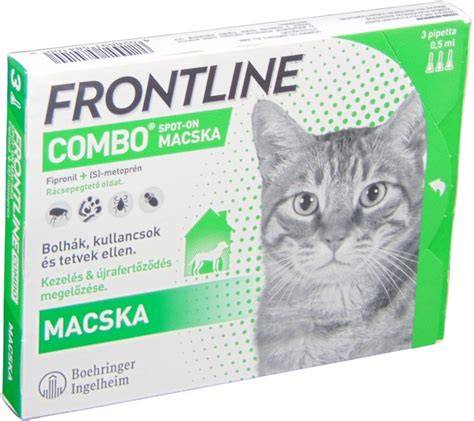 Infografika: Frontline Combo Spot-On macska mechanizmusa és hatékonysága