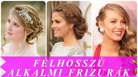 Esküvői félhosszú frizura illusztráció