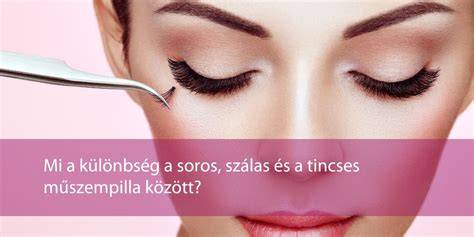 Infografika: Műszempilla típusok áttekintése (alkalmi, tincses, szálas, volumenizált) a különbségek feltüntetésével